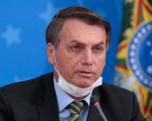 Os presidentes da República, Jair Bolsonaro e  do Supremo Tribunal Federal, ministro Dias Toffoli, fazem declaração à imprensa no Planalto