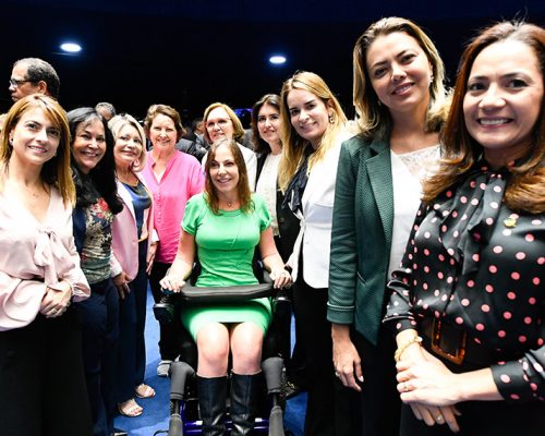 Plenário do Senado durante terceira reunião preparatória destinada a eleger os demais integrantes da Mesa do Senado Federal para 56ª Legislatura.

Participam:
senadora Soraya Thronicke (PSL-MS);
senadora Rose de Freitas (Pode-ES);  
senadora Selma Arruda (PSL-MT); 
senadora Maria do Carmo Alves (DEM-SE);
senadora Mara Gabrilli (PSDB-SP);
senadora Zenaide Maia (Pros-RN);
senadora Simone Tebet (MDB-MS); 
senadora Daniella Ribeiro (PP-PB); senadora Leila Barros (PSB-DF); senadora Mailza Gomes (PP-AC). 

Foto: Marcos Oliveira/Agência Senado